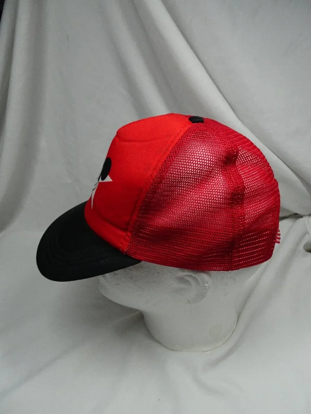 Vintage 80s 90s Walt Disney Productions Mickey Mouse Child Size Trucker Hat Cap